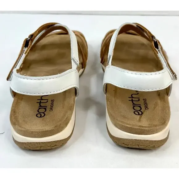 Earth Women's Sterling  Sandals Size 6W COLOR:COGNAC/GOLD MULTI LEATHER NWT - Picture 7 of 9